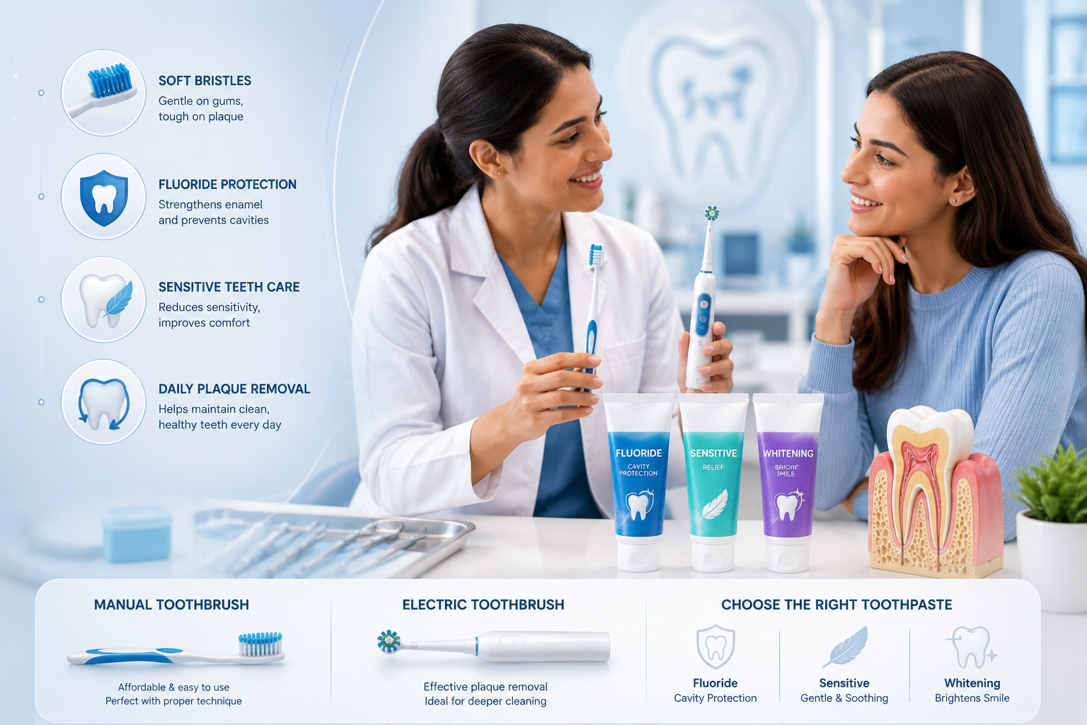 How to Choose the Right Toothbrush and Toothpaste for a Healthier Smile